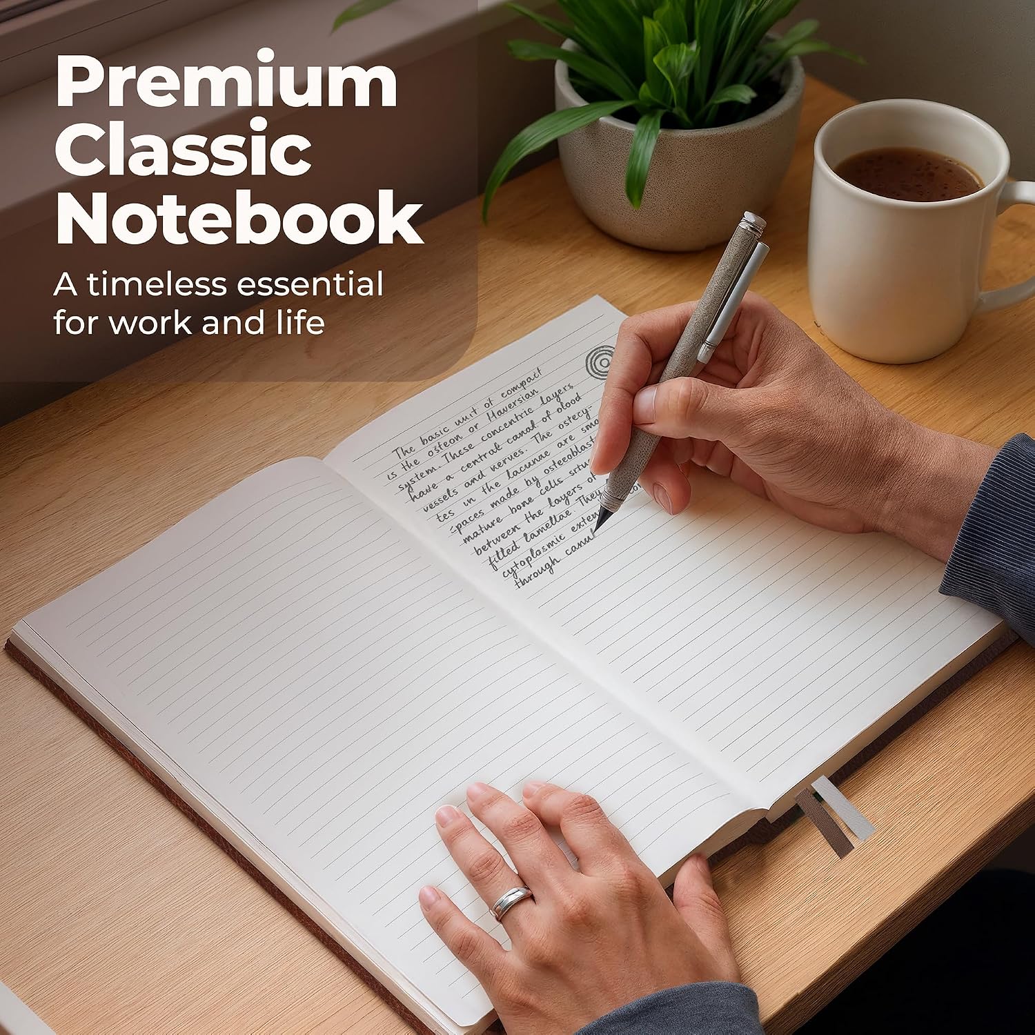 A4 Leather Journal Notebook 8. - Journal Leather Hardcover บทวิจารณ์และราคา