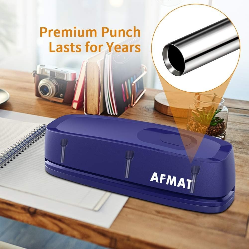 AFMAT 3 Hole Punch Heavy Duty, - Paper Punch 3 Hole บทวิจารณ์และราคา