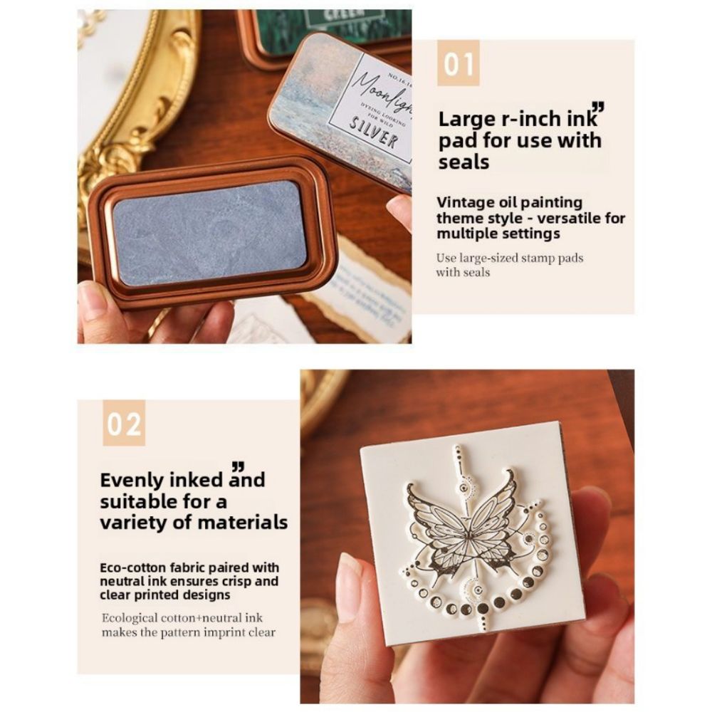 New Colorful Vintage Ink Pad E - Self Inking Stamp บทวิจารณ์และราคา