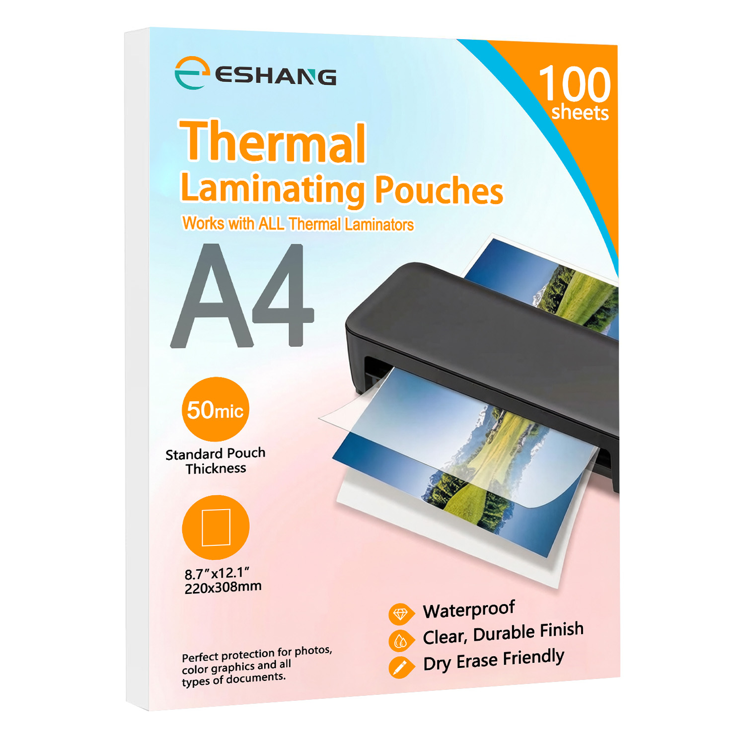 ESHANG A4 Laminating Sleeves,  - Document Laminator Pouch บทวิจารณ์และราคา