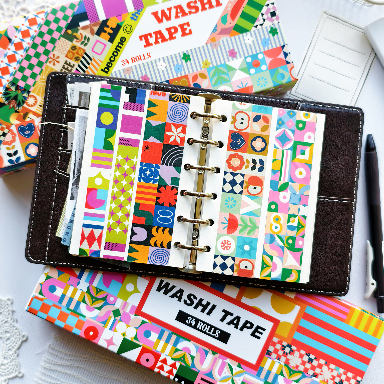 Random Cover 34 Rolls Aestheti - Washi Tape Set บทวิจารณ์และราคา