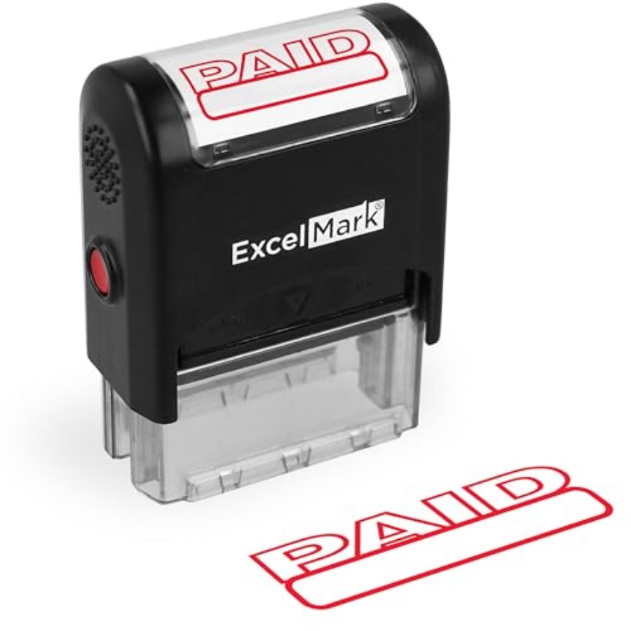 Self Inking Rubber Stamp - Red - Self Inking Stamp บทวิจารณ์และราคา