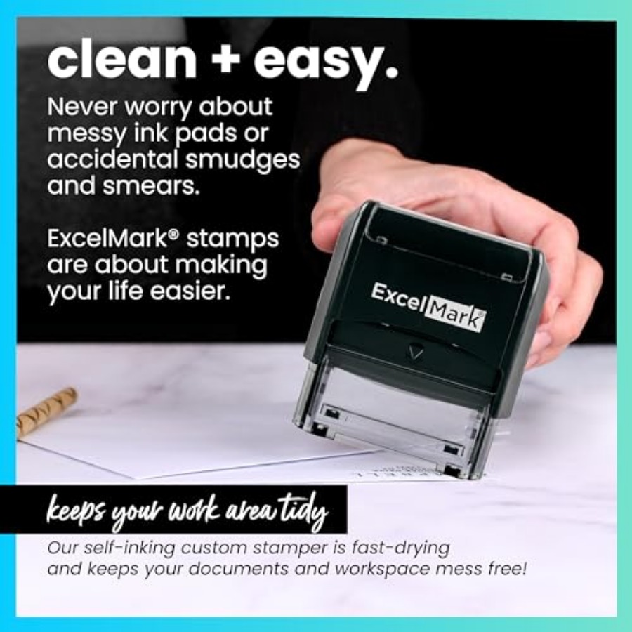 Self Inking Rubber Stamp - Red - Self Inking Stamp บทวิจารณ์และราคา