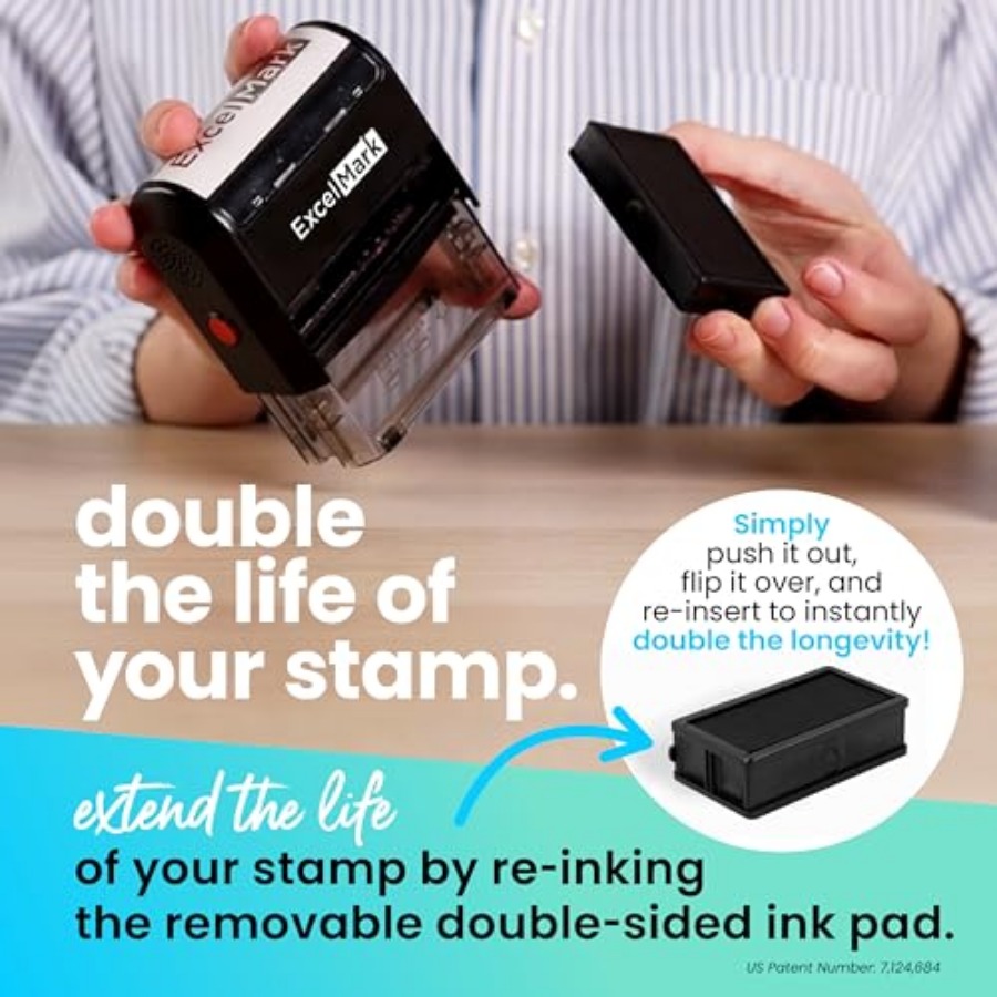 Self Inking Rubber Stamp - Red - Self Inking Stamp บทวิจารณ์และราคา