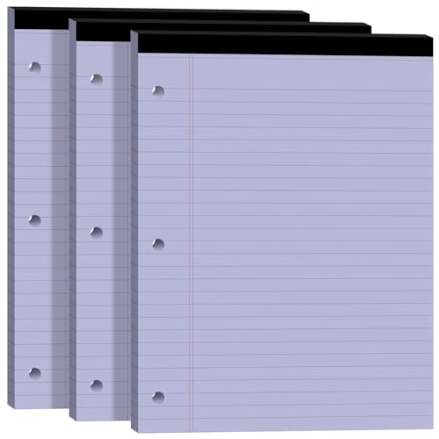 Legal Pads 8.5x11, Purple Lega - Paper Punch 3 Hole บทวิจารณ์และราคา